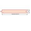 Vurenhout geschaafd & geploegd met kraal 18,5x90 mm
